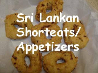 Sri Lankan Shorteats/Appetizers