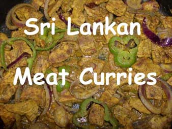 Sri Lankan Chicken, Beef, Pork and Lamb Curry
